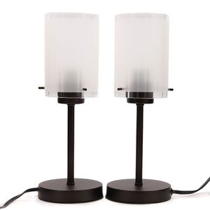 Set de 2 Lámparas de Mesa Café 60 W