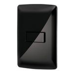 Interruptor Con Placa Negro - Volteck
