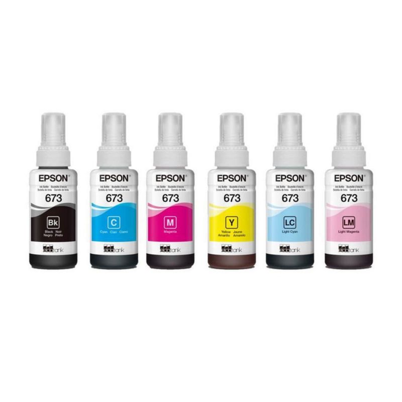 Botella De Tinta Color Negro Para impresora 673 - Epson