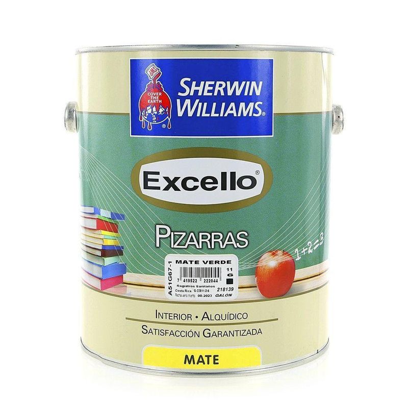 Excello Pizarras Mate Verde 1 Gal - Sherwin Williams
