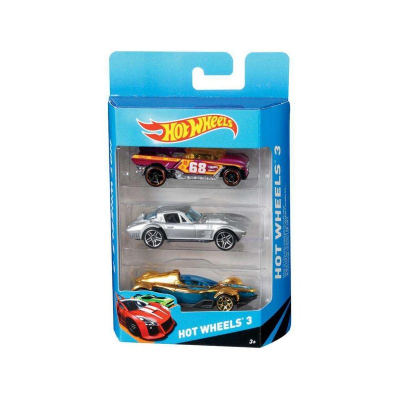 Hot Wheels Carro Basico 3 Pzas