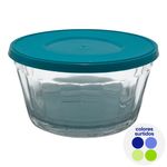 Hermético de Vidrio con Tapa Plástica