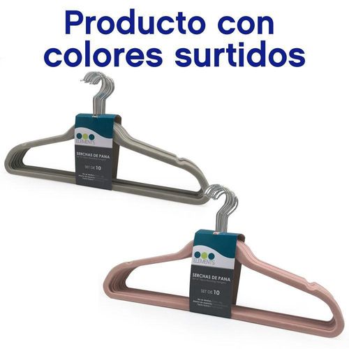 Set de Serchas de Pana Colores Surtidos 10 Pzas