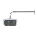 Ducha Cuadrada con Brazo Aero Cromada 6 Plg