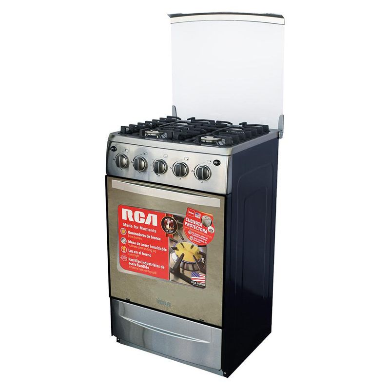 Estufa a Gas de 4 Hornillas Gris de 20 Plg -  Rca