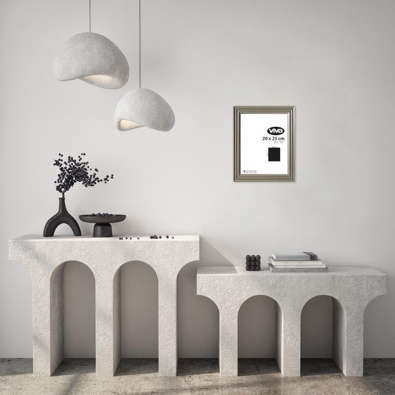 Marco para Foto Gris y Dorado