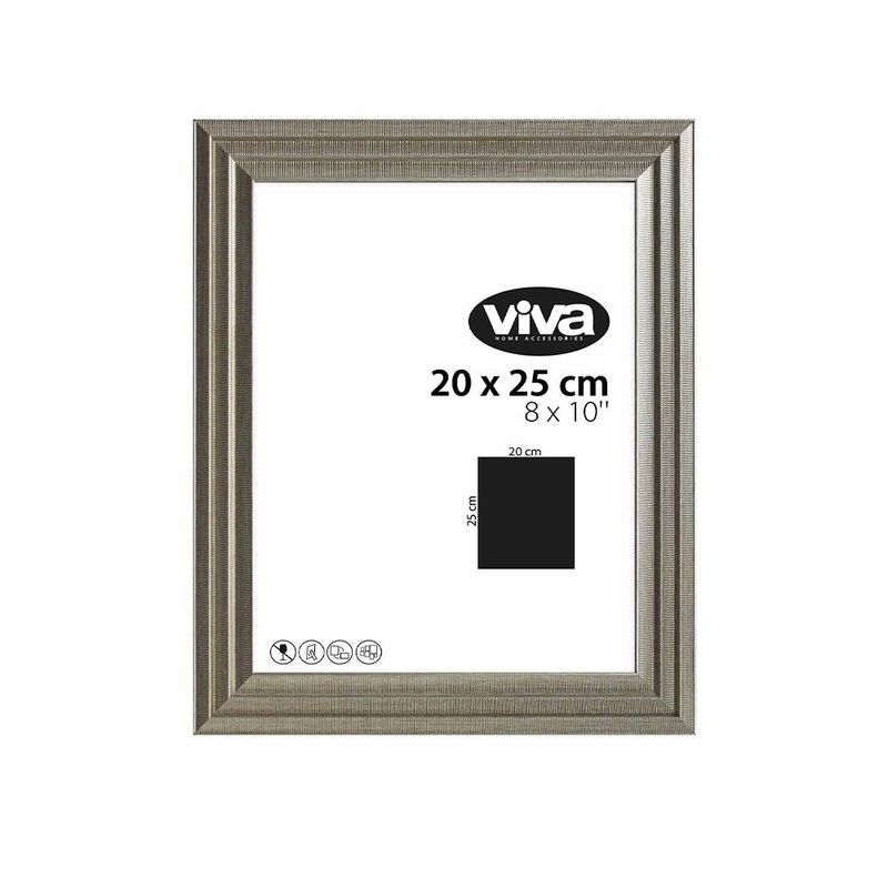 Marco para Foto Gris y Dorado