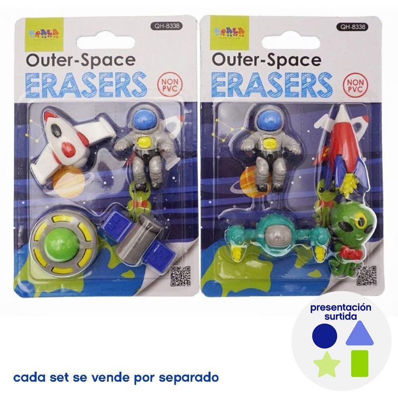 Set de Borradores Espacio Exterior Surtido