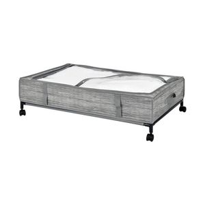 Caja Bajo Cama con Rodos Gris