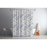 Set de  Cortina con Liner y Ganchos Diseño Flores