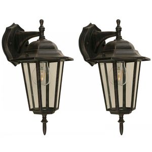 Set de Faroles para Exterior de Pared 2 Pzas - Zlumini
