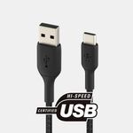 Cable Boostcharge USB a USB-C 100W Negro 2 M