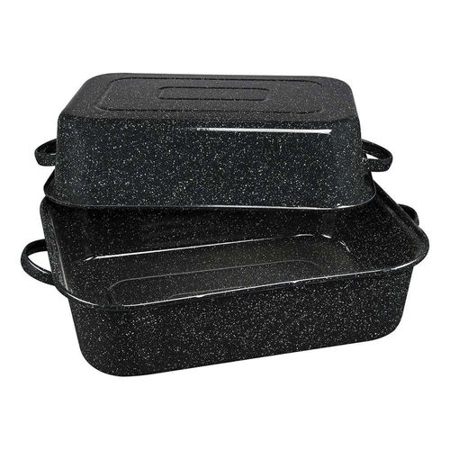 Asador Rectangular Negro sin Parrilla