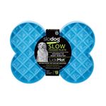 Plato Turquesa en Forma de Hueso - Lickimat