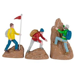 Set de 3 Escaladores de Montaña para Villa Navideña