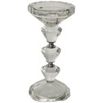 Candelero Decorativo de Cristal Transparente