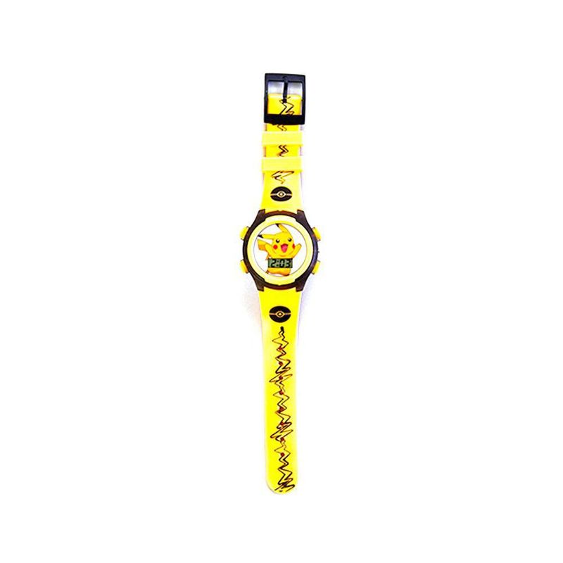 Reloj Infantil Pokémon LCD Parpadeante Amarillo