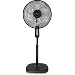 Ventilador de Pedestal Ecojet Negro Altura Ajustable 18 Plg