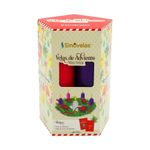 Set de Mini Velones de Adviento 5 Pzas
