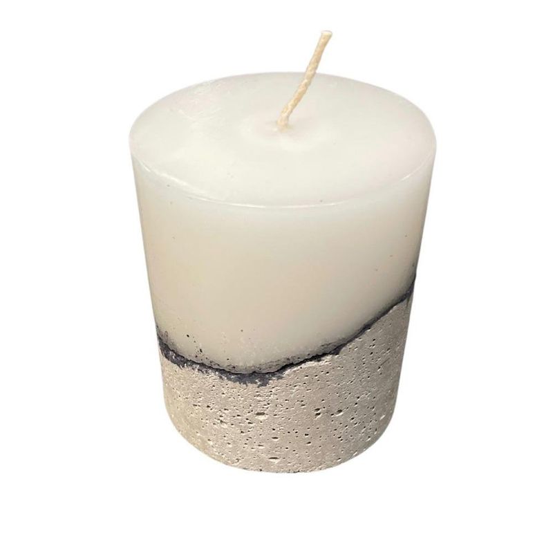 Vela Aromática con Base de Cemento 10 X 7.5 Cm