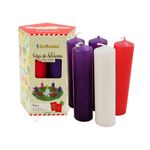 Set de Mini Velones de Adviento 5 Pzas