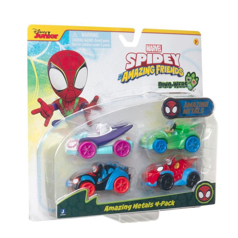 Pack de 4 Vehículos Spidey