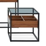 Mesa Auxiliar Terni Nogal y Café 50X50Cm