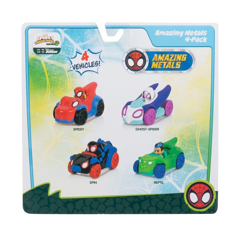 Pack de 4 Vehículos Spidey