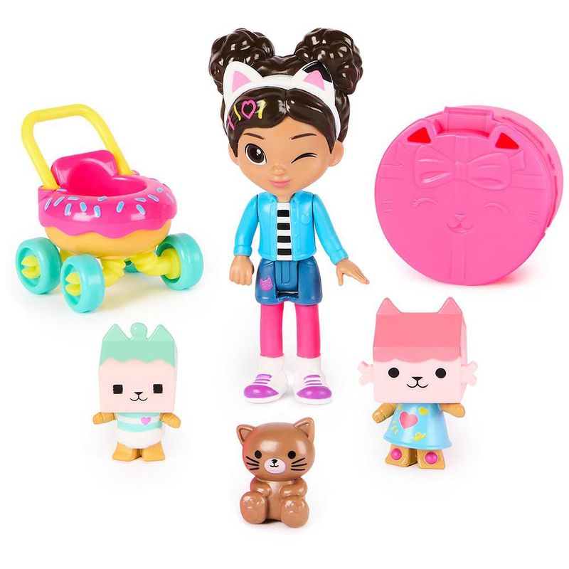 Set de Figuras Cuidado de Gatitos de Gabby's Dollhouse