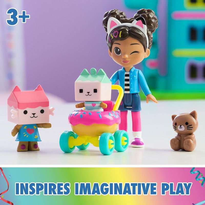 Set de Figuras Cuidado de Gatitos de Gabby's Dollhouse