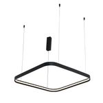 Lámpara LED de Techo Cuadrada Negra 60 Cm