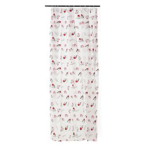 Cortina de Baño Navideña Guirnalda Blanca