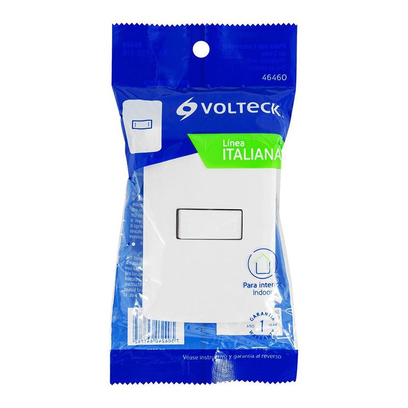 Interruptor 3 Vías Italiana Blanco - Volteck