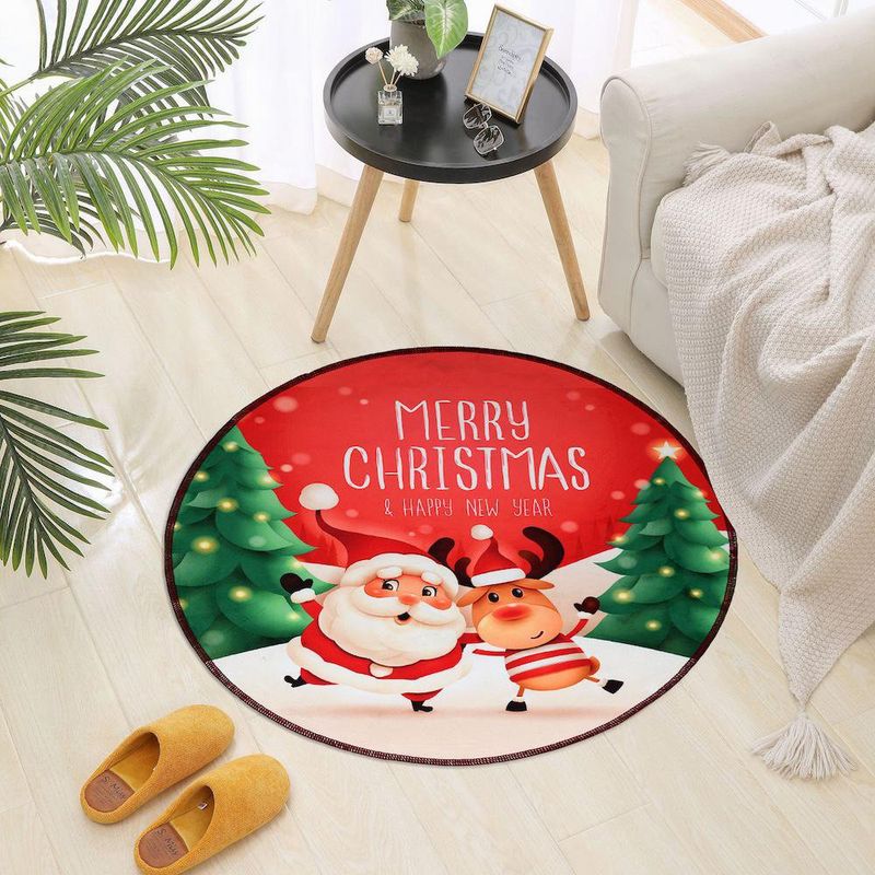 Alfombra Merry Christmas 80x80 Cm