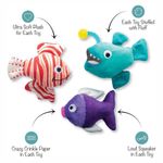 Set de 3 Juguetes para Perro Diseño Pesces