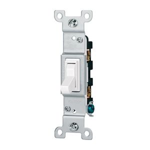 Interruptor de Palanca Sencillo Standard Blanco - Volteck