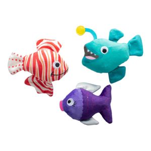 Set de 3 Juguetes para Perro Diseño Pesces