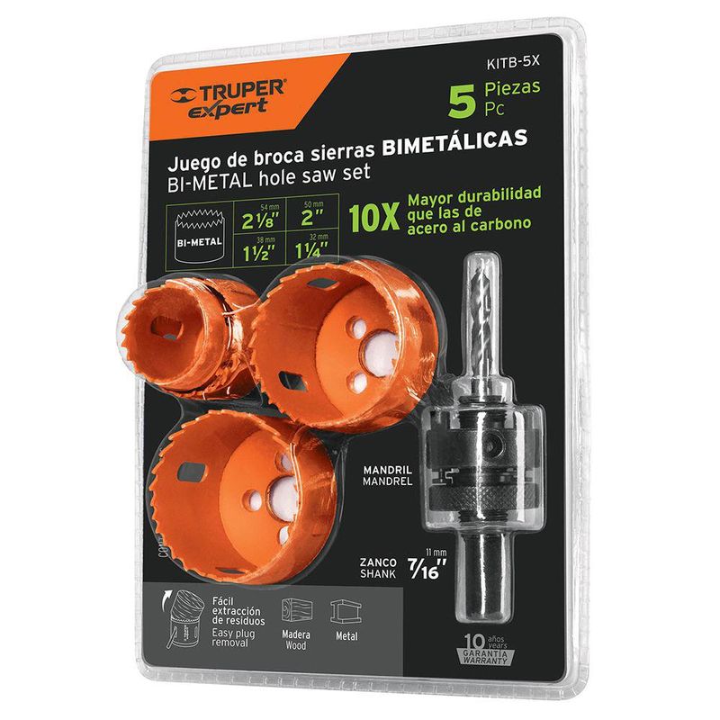 Kit Instalación para Puertas 5 Pzas - Truper Expert