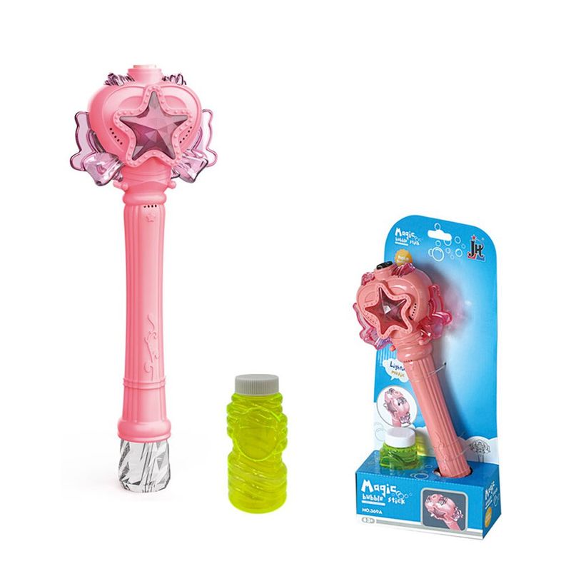 Varita Mágica de Burbujas con Luces Música y Solución Incluida