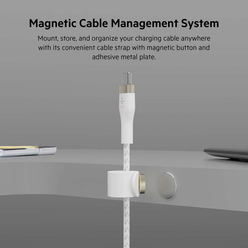 Cable Trenzado USB-C a USB-C 2 M Blanco