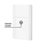 Tomacorriente Coaxial Lisboa Blanco - Volteck