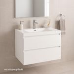 Mueble con Lavamanos Empotrable Selene Blanco 74.20X47.40X50 Cm