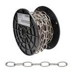 Cadena Decorativa para Delimitación Capacidad 35 Lb Venta por Metro Acabado Níquel