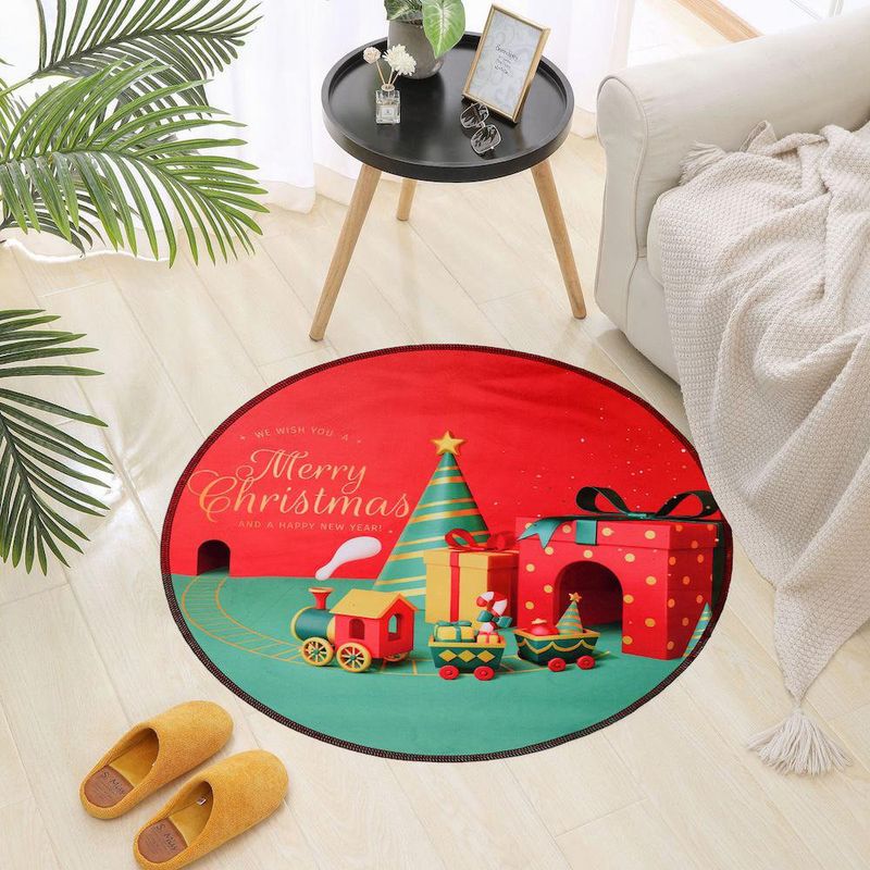 Alfombra Merry Christmas 80x80 Cm