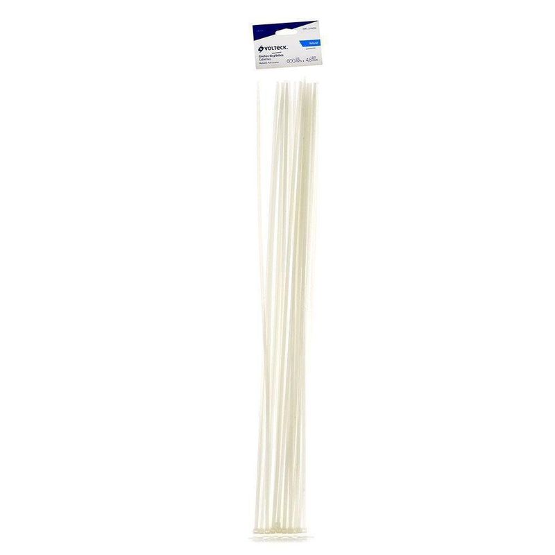 Cincho Estándar De 24 Plg Y 50 Lb Blanco 25 Pzas - Volteck