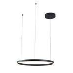 Lámpara LED Circular de Techo Negra 60 Cm