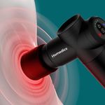 Masajeador Compacto de Percusión Calor/Frío con 4 Accesorios