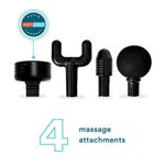 Masajeador Compacto de Percusión Calor/Frío con 4 Accesorios