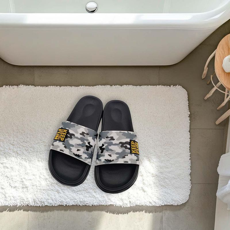 Sandalia Gris con Negro para Caballero Talla 44