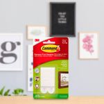 Tiras Adhesivas para Cuadros Capacidad 12 lb, Paquete 4 Pares